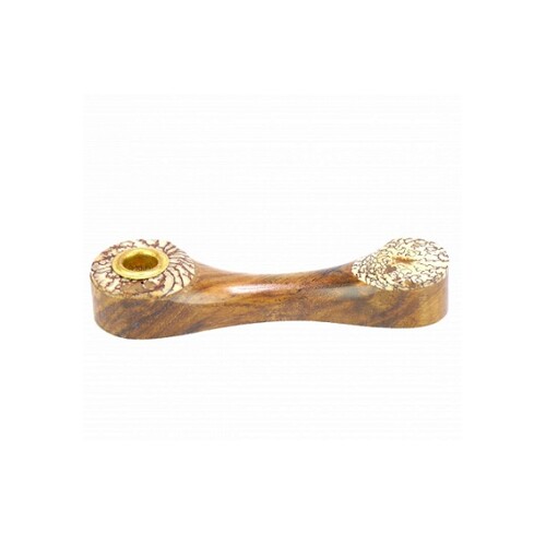 Wooden pipe brown, like bones 10cm.