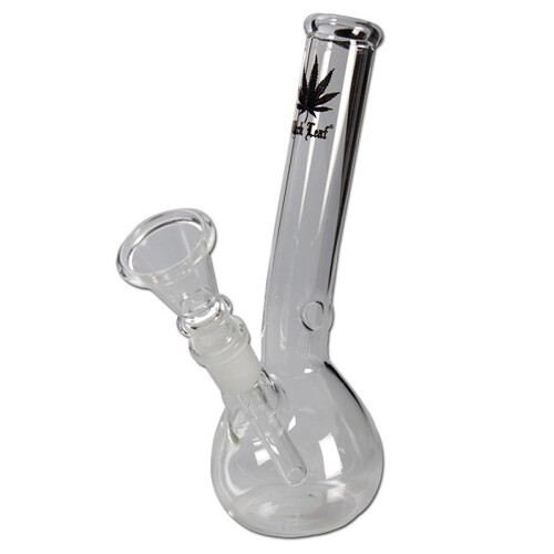 Black Leaf' glass bong 'Golden Leaf'