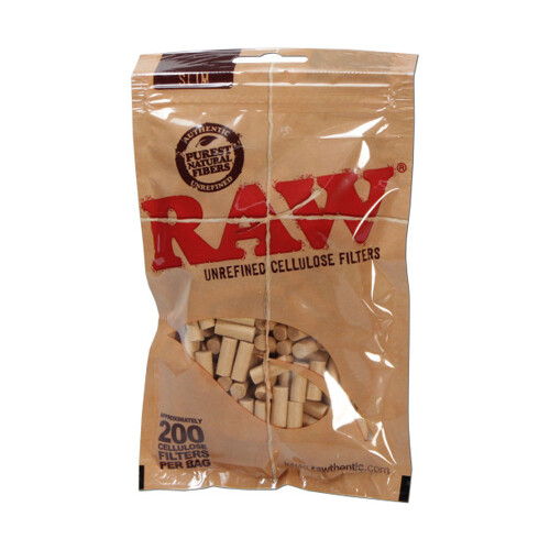 RAW' Unrefined Cellulose Filter Tips Slim