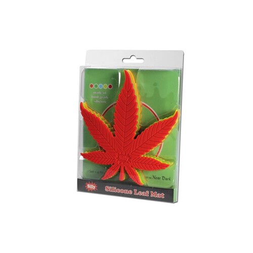 Oil Black Leaf' 'Silly' Silicone Pad Leaf shape