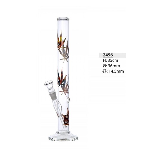 Bong glass cylinder with several blades 35cm