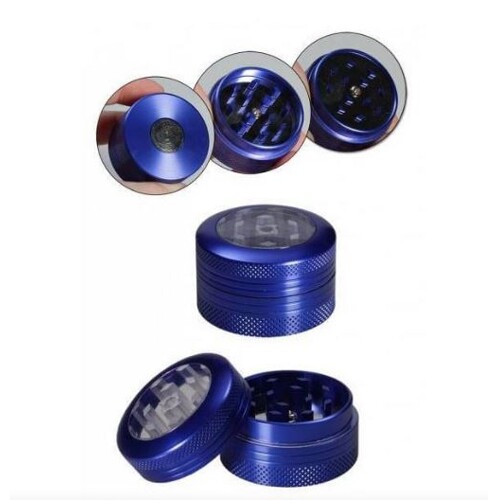 Neutral Window Grinder 2-part with Push-Function Blue