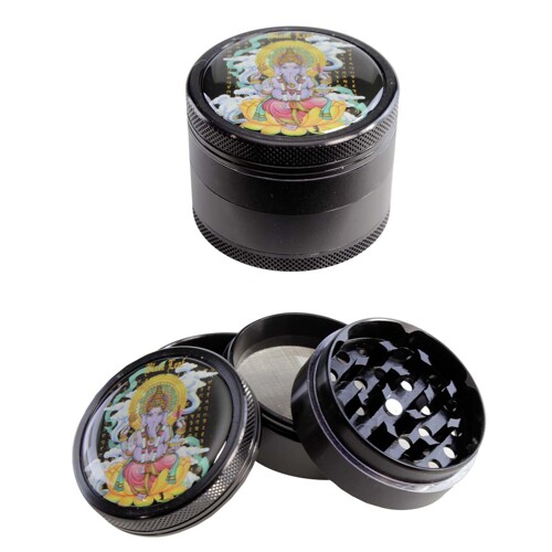 4 part Alu Grinder Ganesha 5,8 cm Ø