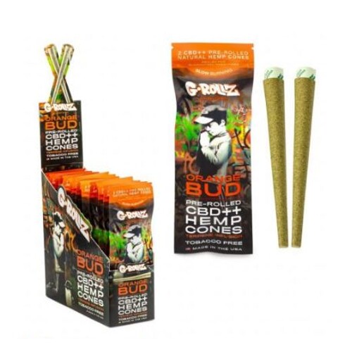 G-ROLLZ Blunt CBD++ 2x Orange Bud Pre-Rolled Hemp Wraps Bansky