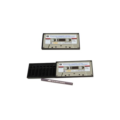 Royal Box' 'music cassette' snuff box + tube