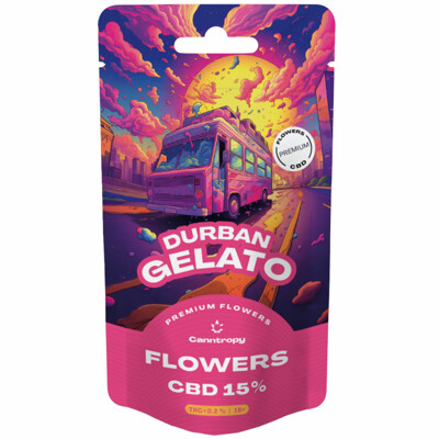 Canntropy CBD Flowers Durban Gelato, CBD 15 %, 5 grams