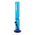 Acrylic ice bong with tattoo style 31cm Blue